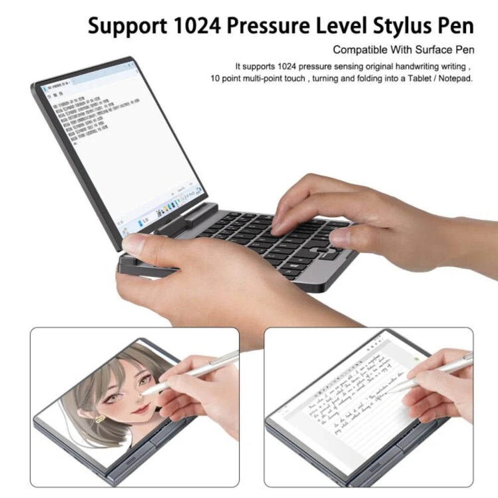 CRELANDER Mini 8 inch 2 in 1 Laptop