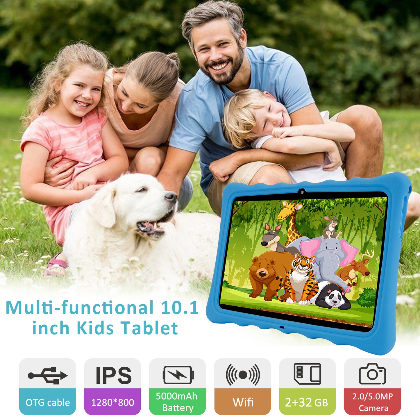 10 Inch Kids Android Tablets With 3G Sim Card 2+32GB