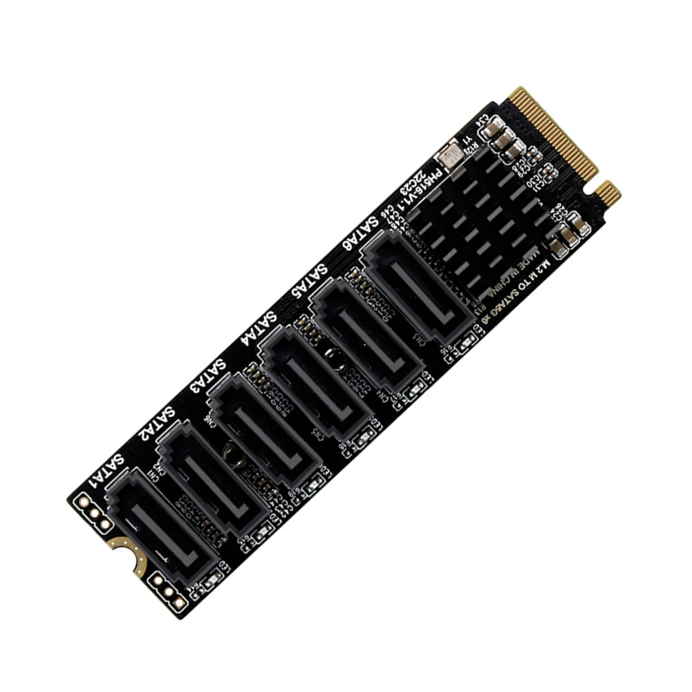 2/1PC M.2 NVME PCI-E PCIE X4 X8 X16 To 6 Port 3.0 SATA Adapter 6GB/S