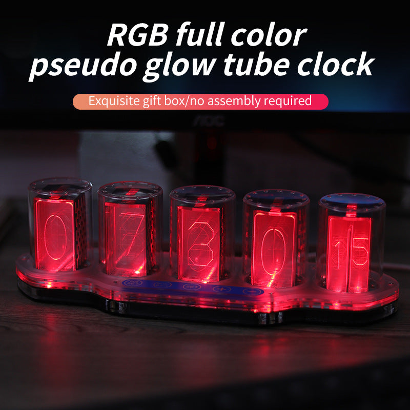 RGB digital tube clock