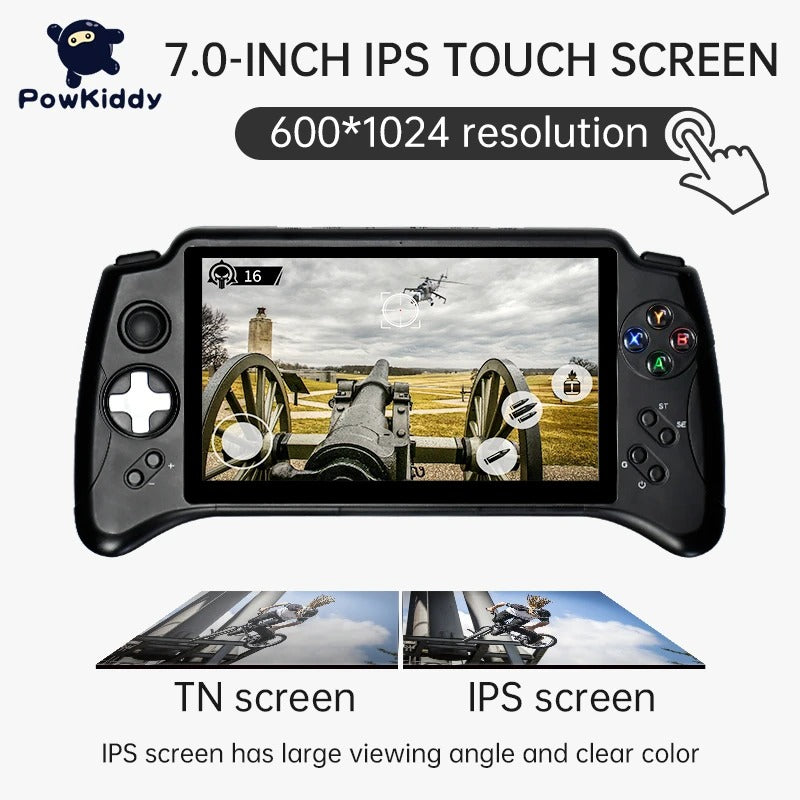 POWKIDDY X17 Android 7.0 Handheld Game Console 7-inch IPS Touch Screen